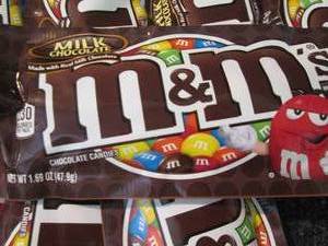 12- 1.69 oz pks M&Ms Best Date 82...