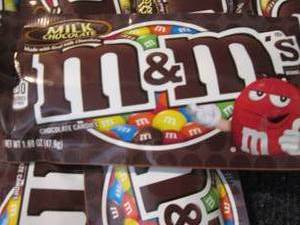 12- 1.69 oz pks M&Ms Best Date 82...