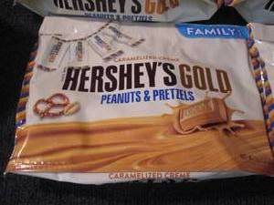 4- 15.3 oz Bags Hersheys Gold Pean...