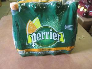 12-33.8 oz Bottles Perrier LOrange...