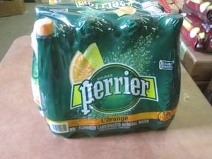 12-33.8 oz Bottles Perrier LOrange...
