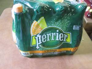 12-33.8 oz Bottles Perrier LOrange...