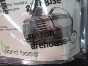 Pond Boss Waterfall Pump open box...