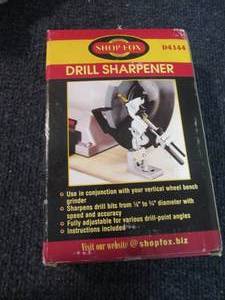 Shop Fox Drill Sharpener open box...
