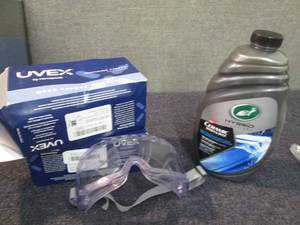 2 Honeywell Uvex Safety Goggles, Ce...