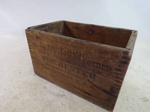 lot 11 image: Vintage Winchester Ammunition Box