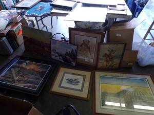 lot 41 image: Large Framed Artwork Lot