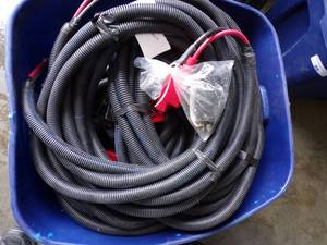 lot 90 image: Boat Parts Large Tote of Wire Harness