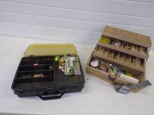 lot 128 image: Pair of Tackle Boxes with Tackle