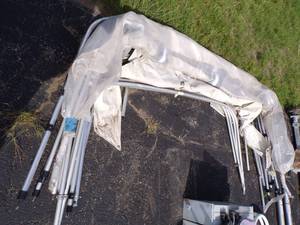 lot 63 image: Boat Canopies with framework