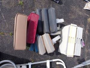 lot 69 image: Boat Tackle Boxes, Seat Arm Rests and Rod holders