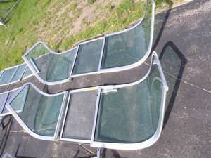 lot 76 image: 2 Boat Windshield Sets for 2014 and newer Lund Explorer