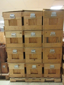 WOOD CRATES, WITH LIDS