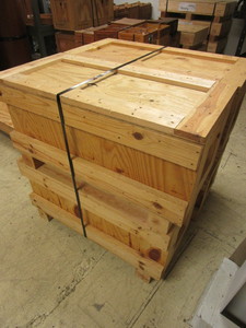 WOOD CRATES, WITH LIDS