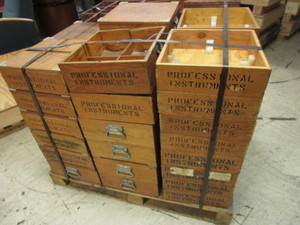 WOOD CRATES, ASSORTED
