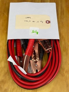 lot 115 image: New 12ft 8-Gauge Booster Cables