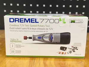 lot 16 image: Dremel 7700 Cordless 7.2Volt Two-Speed Rotary Tool With 15-Piece Accessory Kit
