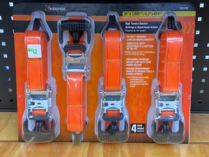 lot 92 image: Keeper 4-Pack Of 16 x 1000#Ratchet Straps