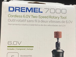 lot 29 image: Dremel 7000 Cordless 6Volt Two-Speed Rotary Tool With 5-Piece Accessory Kit