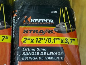 lot 84 image: Lot Of (2) Keeper 2 x 12ft Lifting Slings
