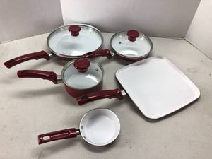 lot 25 image: T-fal Designer Cookware, Pans