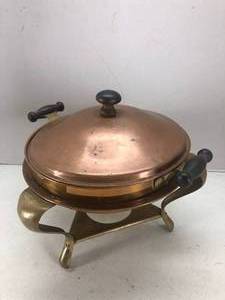lot 124 image: Vintage Copper Fondue Pot