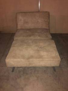 lot 154 image: Guestroom Futon with Ottoman FOLDS DOWN IN TO FULL SIZE BED