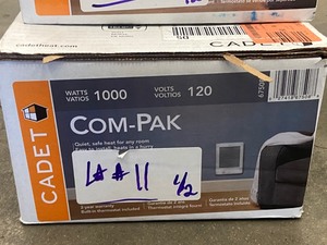 lot 11 image: Lot Of (2) Cadet Cam-Pak Flush-Mount Heaters