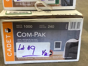 lot 9 image: Lot Of (2) Cadet Cam-Pak Flush-Mount Heaters