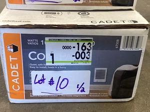 lot 10 image: Lot Of (2) Cadet Cam-Pak Flush-Mount Heaters