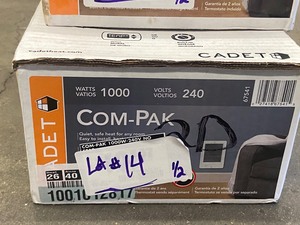 lot 14 image: Lot Of (2) Cadet Cam-Pak Flush-Mount Heaters