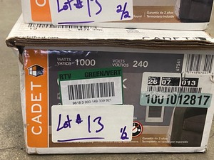lot 13 image: Lot Of (2) Cadet Cam-Pak Flush-Mount Heaters