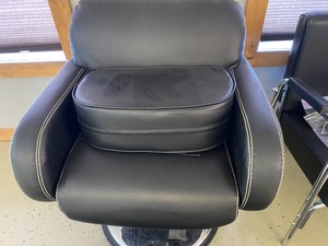 lot 12 image: Stylist Chair, Mat & Booster Seat