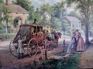 lot 5 image: Framed E.L. Henry Home Again Print