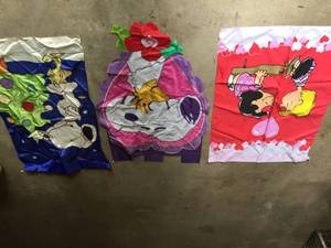 lot 132 image: Outdoor Seasonal Flags With Two Poles