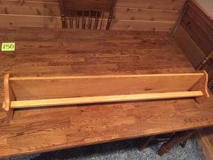 lot 157 image: Wooden Wall Mount Shelf