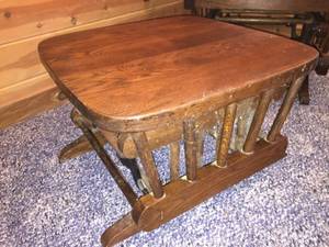 lot 159 image: Glider Rocker And Rocking Stool