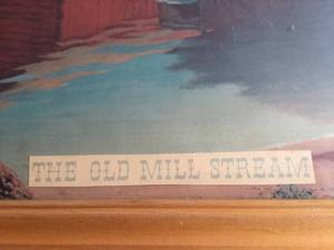 lot 185 image: The Old Mill Stream Framed Art