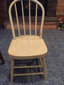 lot 191 image: Two Vintage Wooden Chairs