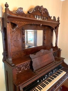 lot 231 image: Antique Pump Organ