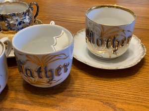 lot 73 image: Lot of Victorian CupsSaucers and Mustache Cups