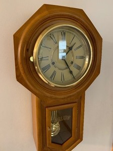 lot 94 image: Regulator Wall Clock