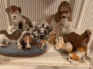 lot 285 image: Dog Figurines Collection