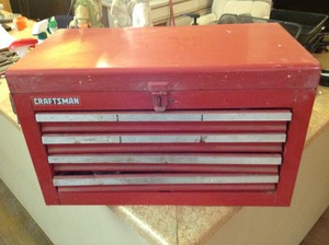 lot 20 image: Craftsman Tool Chest Full of Tools