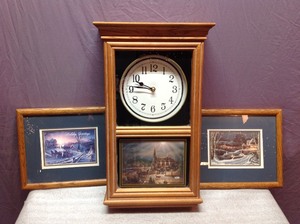 lot 98 image: Terry Redlin Clock & Prints