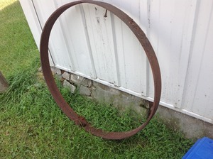 lot 136 image: 36 Steel Wheel Ring