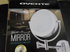 lot 151 image: Ovente Wall Mount Mirror...