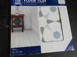 lot 157 image: 10- 12 x 12 Peel and Stick Vinyl ...
