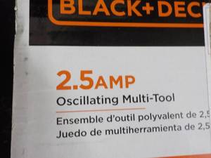 lot 159 image: Black and Decker 2.5 amp Oscillatin...