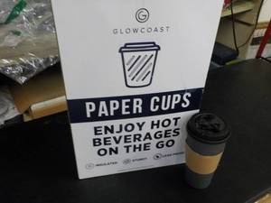 lot 162 image: Glow Cast Paper Cups with Covers ...